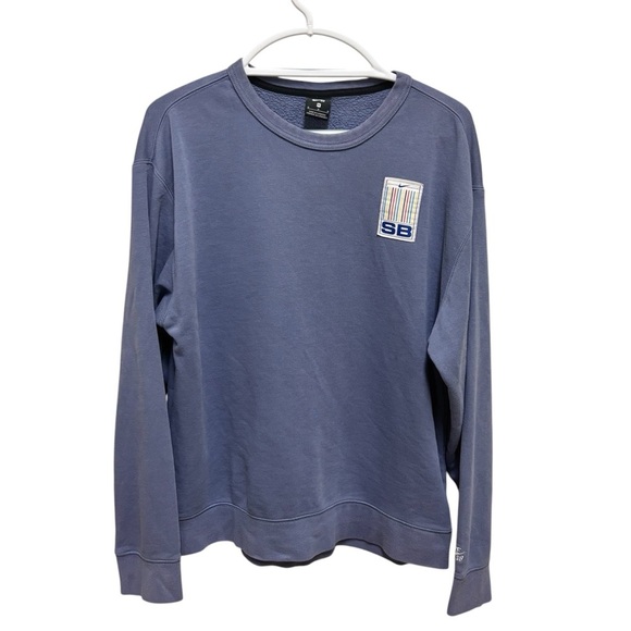 EUC Nike Athletic Sporty SB Blue Cotton Crewneck Size M Men’s Comfy Casual